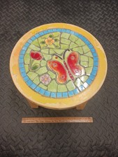 Sgabello vintage farfalla