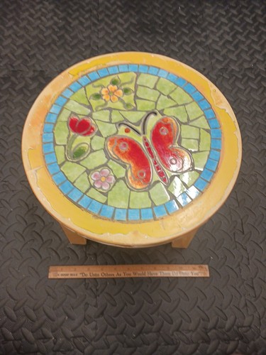 Sgabello vintage farfalla