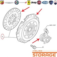 FIAT PUNTO 188 STILO BRAVO II 1.9 JTD KIT FRIZIONE COMPLETO ORIGINALE 55209117