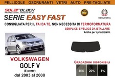 Pellicole Oscuranti Vetri Pre Tagliate VW Golf V 5p 03-08 Solo Lunotto EF