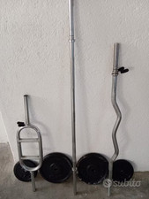 Bilancieri Barra Curva Bicipiti Z Barra Tricipiti Bomber Mini Bilanciere e Pesi