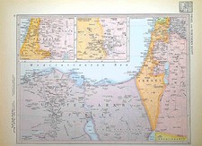 MAPPA ISRAELE PALESTINA SINAI