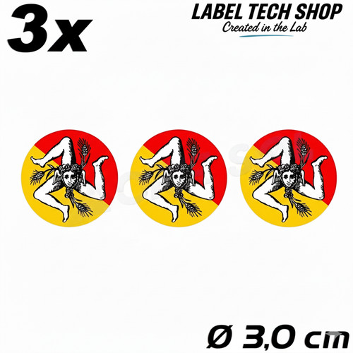 Adesivi sicilia - 3x,