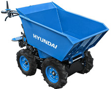 Motocarriola Mini transporter carriola a motore benzina 4 ruote Hyundai 300 Kg