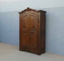 Armadio piemontese due ante in legno di pioppo, metà '800 - L 140 cm!