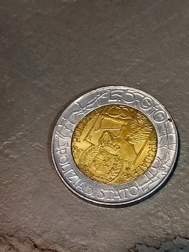 Moneta 500 lire commemorazione - moneta,