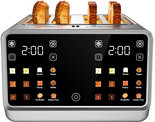 Tostapane fette wide slot - 4, slot–