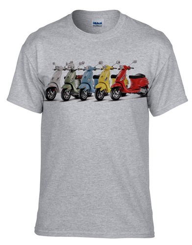 Vespa scooter fun - fun, grau