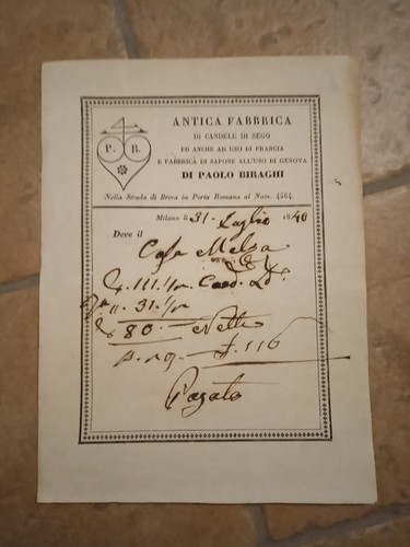 1848 brera milano antica - brera,