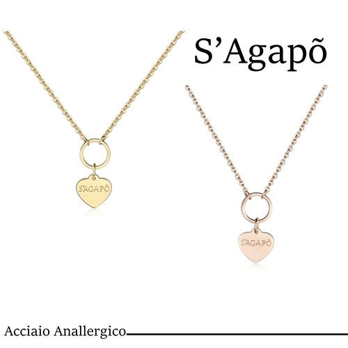 Collana girocollo cuore donna - cuore,