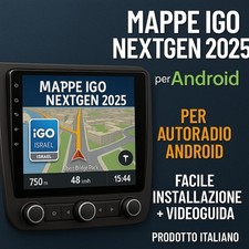 MAPPE NAVIGATORE 2025 ANDROID IGO PRIMO NEXTGEN ISRAEL EUROPA AUTORADIO CINESI