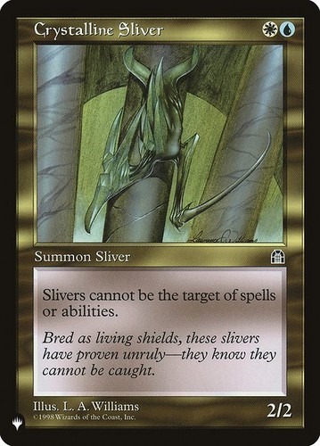 Mtg crystalline sliver exc - sliver,