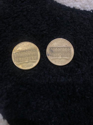 Moneta 200 lire - moneta,