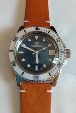 OROLOGIO CUSTOM VOSTOK AMPHIBIAN 110XXX CASSA 43 MM MECCANICO AUTOMATICO PELLE @