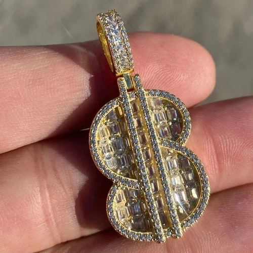 Ciondolo dollaro diamante