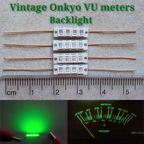 Lampada led assiale verde - 4x,