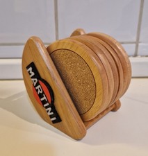 6 Sotto bicchieri in legno