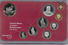 SET di 8 MONETE SVIZZERE +