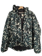 Piumino giaccone uomo invernale mimetico militare casual giubbotto imbottito 
