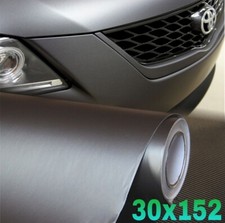 Pellicola Argento Opaco Adesiva 30x152Cm Wrapping Auto Moto Matte Silver Vinyl 