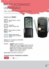 KIT TELECOMANDO UNIVERSALE