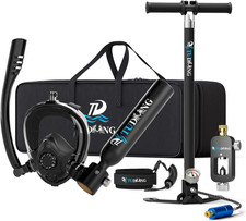 -0.5L Set Bombola per Immersioni Subacquee, Mini Bombola Di Ossigeno Con Mascher