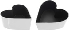 Set Di 2 Ciotole Decorative a Forma Di Cuore, Decorazione Da Tavolo per Piante (