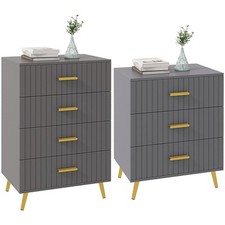 HOMCOM Cassettiera Moderna in