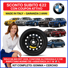 🚗Kit Ruotino Scorta Per Bmw Serie 1-2-3-4-5-X1-X2-X3-Z3 17” 5Fori Dot2025 5x120