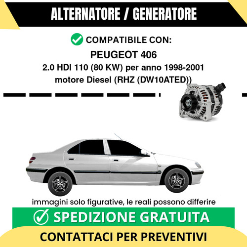 Alternatore peugeot 406 0 - alternatore,