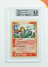 Pokemon BGS 8.5 Entei Gold Star #113 Holo Forze Segrete 2005 Italiano