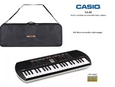 Casio SA81 NUOVA TASTIERA SA 81 NERA (EX SA76 SA77) 44 Tasti Kit c/ Borsa e PILE
