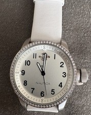 Nautica Silver Tone White