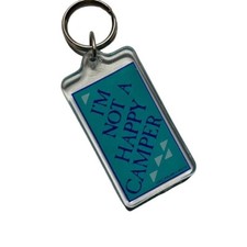 Novità Acrilico Kalan Portachiavi Non Felice Camper Umorismo Portachiavi Vintage 222 u Y2K