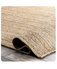 Tappeto IKEA LOHALS, tessuto piatto colore naturale, 4 taglie, 100% iuta, resistente e riciclabile