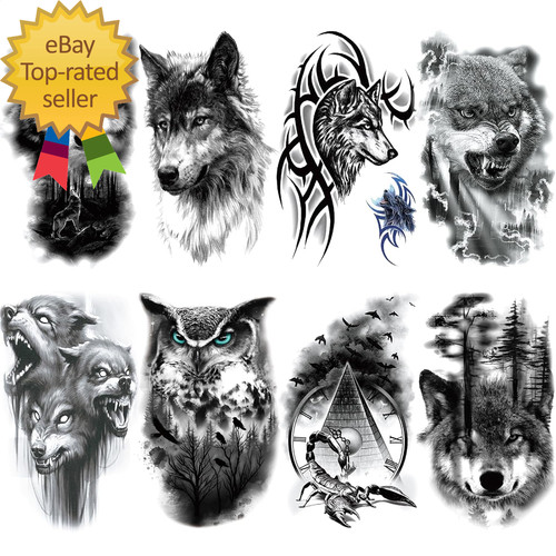 Tatuaggio lupo realistico - lupo,