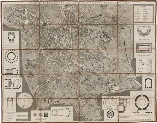 1829 pianta topografica - pianta,
