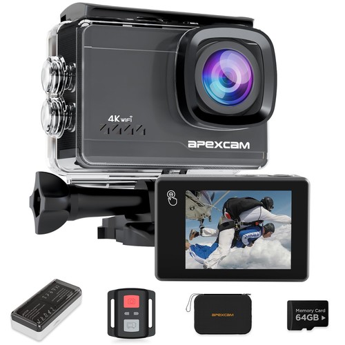 Apexcam m90 action cam 4k60fps - apexcam,