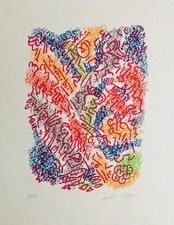 André MASSON - "Une étoile de craie" - Lithographie originale signée - (II)