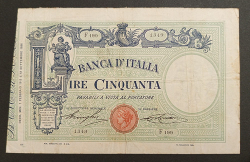 Lire 1913 bb barbetti - lire,