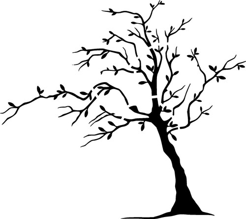 Stencil per albero - , a4