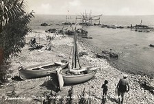 Fossacesia Marina piccola con il trabocco di Zi Rocco 1962 Cartolina