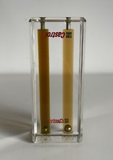 OGGETTO PUBBLICITARIO CASTROL VISCOSITA' OLIO MOTORE VINTAGE RARO PLEXIGLASS