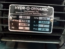 Motore Vasca Idromassaggio Hydro Dynamic HDI 750.5 usato cod. 901