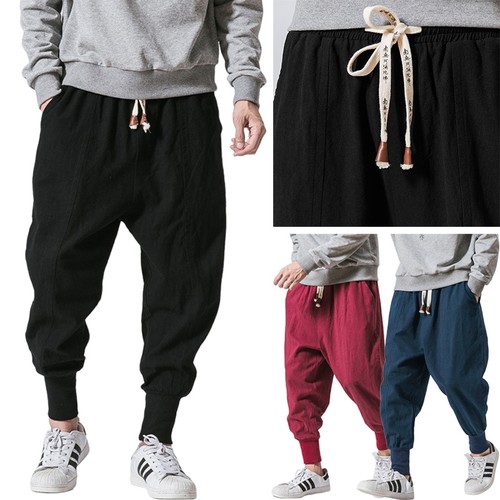 Uomini loose pantaloni harem - pantaloni,