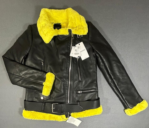 Giacca bershka ecopelle nera - giacca,