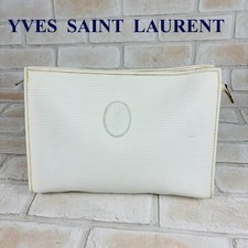 Borsa pochette vintage Yves Saint Laurent seconda borsa bianca