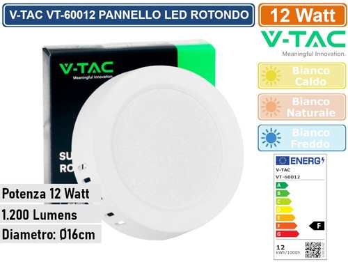 Tac 60012 pannello led - vt-60012,