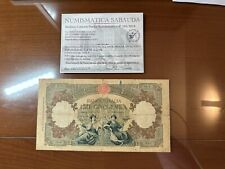REPUBBLICA LIRE 5000 REGINE DEL MARE MEDUSA 27 10 1953 certificata MB+ SABAUDA