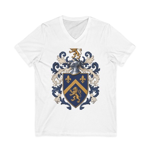 Shirt scollo my family - v,